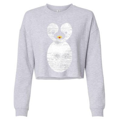 Cute Penguin Cropped Pullover Crew