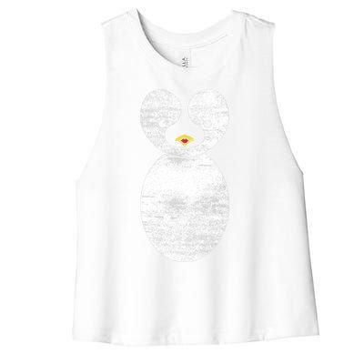 Cute Penguin Women's Racerback Cropped Tank