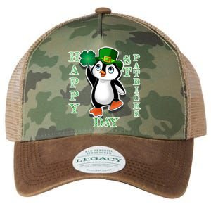 Cute Penguin Happy St Patricks Day Legacy Tie Dye Trucker Hat