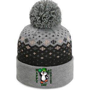 Cute Penguin Happy St Patricks Day The Baniff Cuffed Pom Beanie