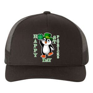 Cute Penguin Happy St Patricks Day Yupoong Adult 5-Panel Trucker Hat