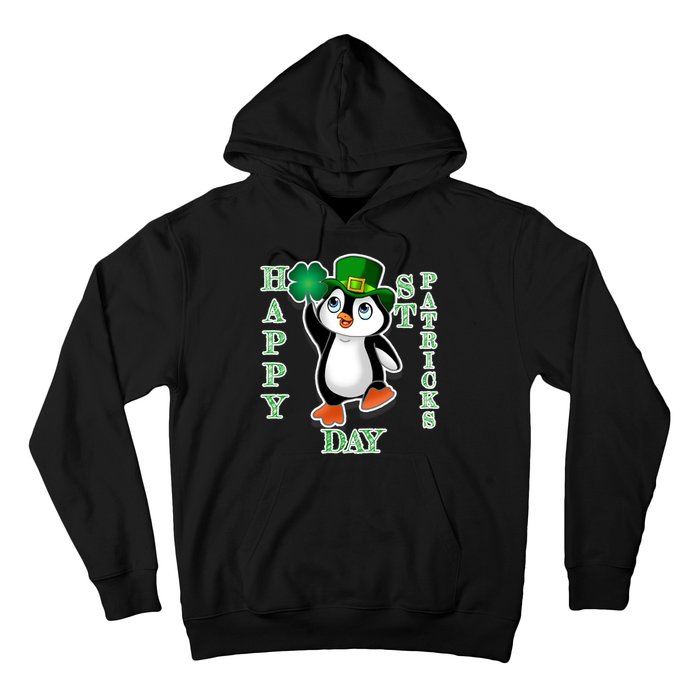 Cute Penguin Happy St Patricks Day Hoodie