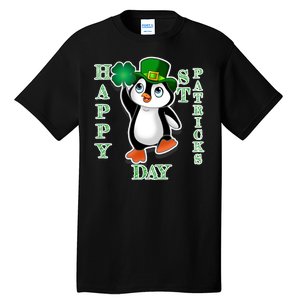 Cute Penguin Happy St Patricks Day Tall T-Shirt