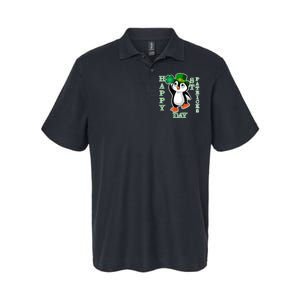 Cute Penguin Happy St Patricks Day Softstyle Adult Sport Polo