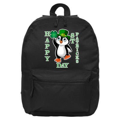 Cute Penguin Happy St Patricks Day 16 in Basic Backpack