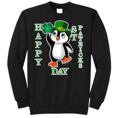 Cute Penguin Happy St Patricks Day Tall Sweatshirt