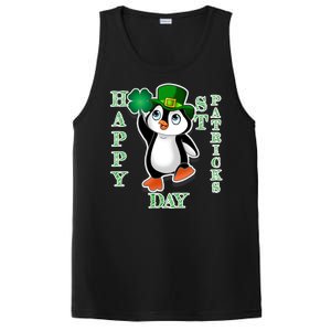 Cute Penguin Happy St Patricks Day PosiCharge Competitor Tank