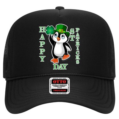 Cute Penguin Happy St Patricks Day Trucker Hat