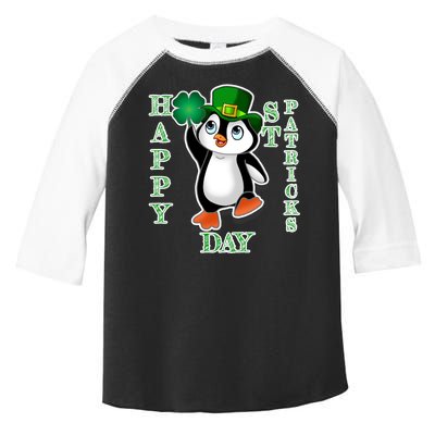 Cute Penguin Happy St Patricks Day Toddler Fine Jersey T-Shirt