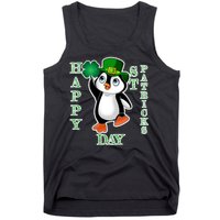 Cute Penguin Happy St Patricks Day Tank Top