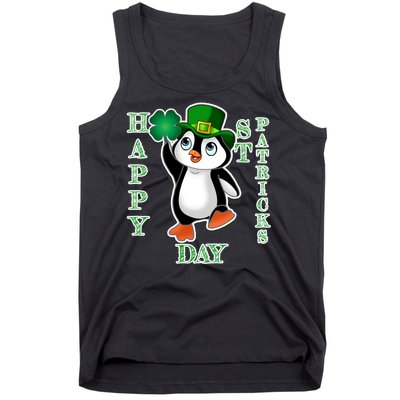 Cute Penguin Happy St Patricks Day Tank Top