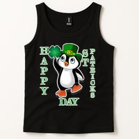 Cute Penguin Happy St Patricks Day Tank Top