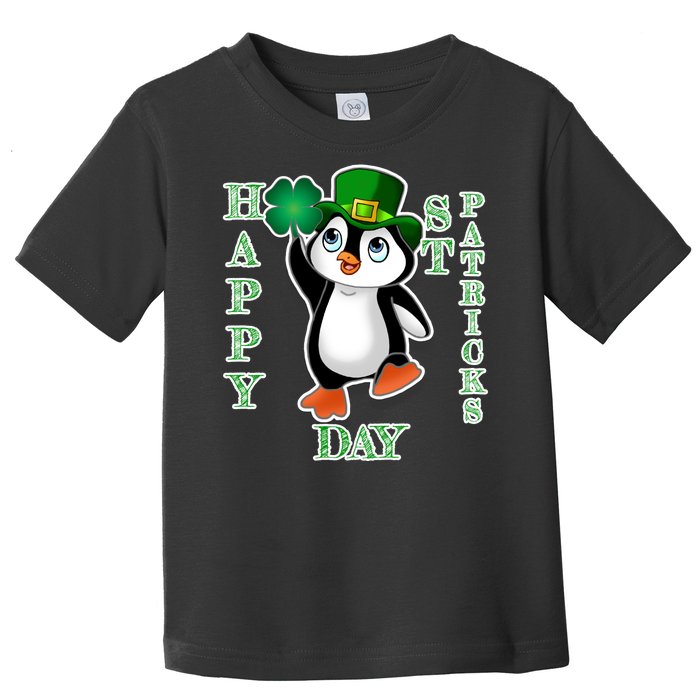 Cute Penguin Happy St Patricks Day Toddler T-Shirt