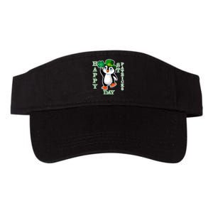 Cute Penguin Happy St Patricks Day Valucap Bio-Washed Visor