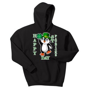 Cute Penguin Happy St Patricks Day Kids Hoodie