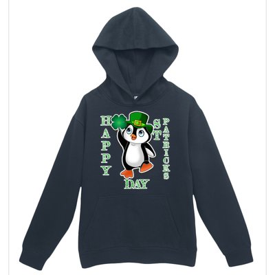 Cute Penguin Happy St Patricks Day Urban Pullover Hoodie