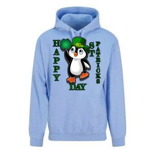 Cute Penguin Happy St Patricks Day Unisex Surf Hoodie