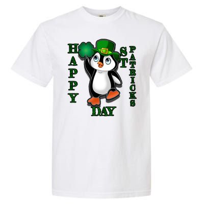 Cute Penguin Happy St Patricks Day Garment-Dyed Heavyweight T-Shirt