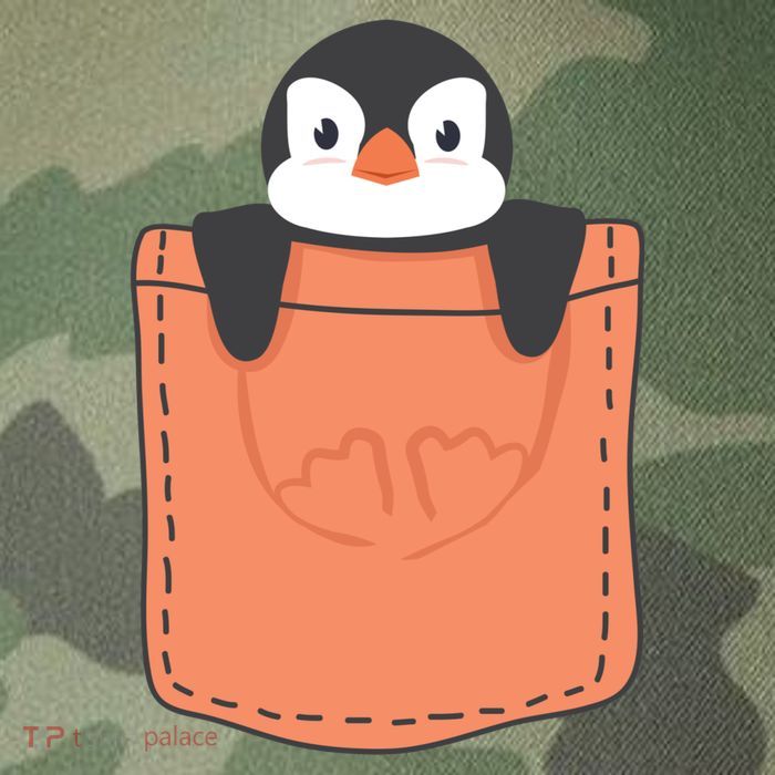 Cute Penguin In Pocket Legacy Tie Dye Trucker Hat