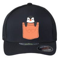 Cute Penguin In Pocket Flexfit Unipanel Trucker Cap