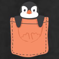 Cute Penguin In Pocket Hat