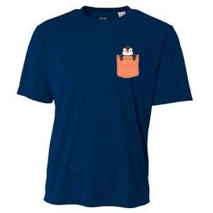 Cute Penguin In Pocket Cooling Performance Crew T-Shirt