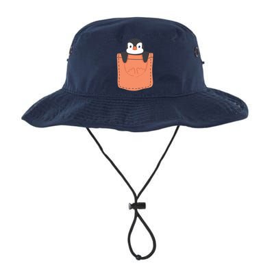 Cute Penguin In Pocket Bucket Hat