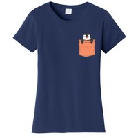 Cute Penguin In Pocket Women's T-Shirt