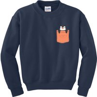 Cute Penguin In Pocket Kids Sweatshirt