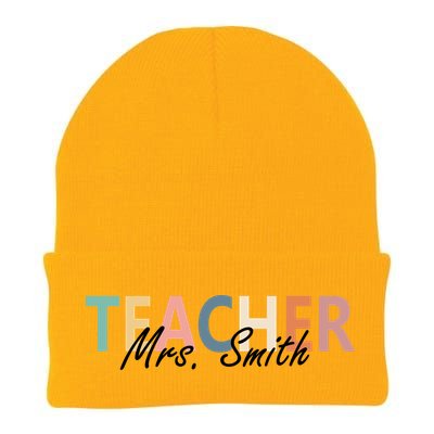 Cute Personalize Teacher Customizable Gift Custom Knit Cap Winter Beanie