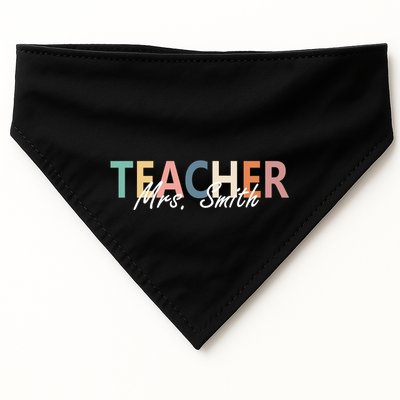 Cute Personalize Teacher Customizable Gift Custom USA-Made Doggie Bandana