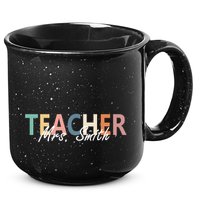Cute Personalize Teacher Customizable Gift Custom 15oz Campfire Ceramic Mug