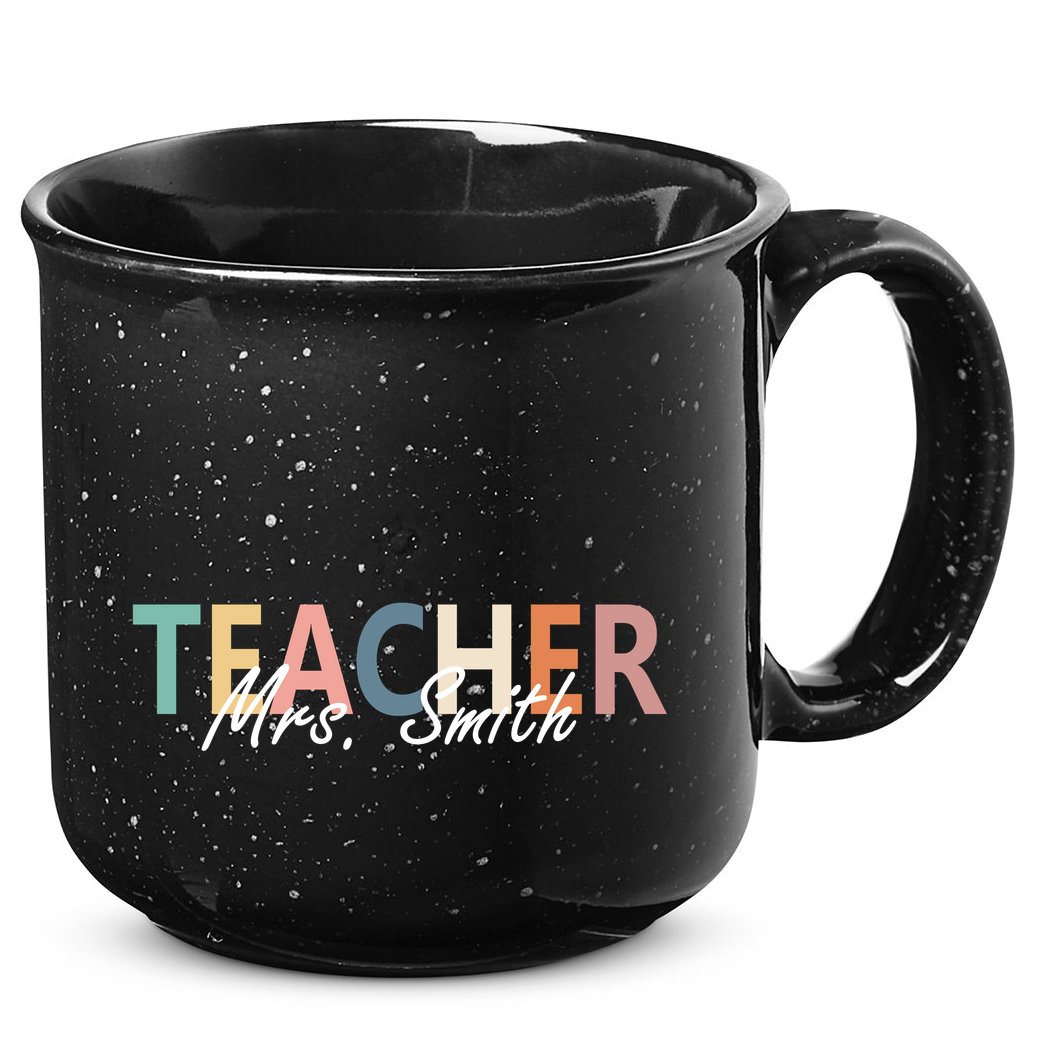 Cute Personalize Teacher Customizable Gift Custom 15oz Campfire Ceramic Mug