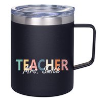 Cute Personalize Teacher Customizable Gift Custom 12oz Stainless Steel Coffee Mug