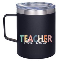 Cute Personalize Teacher Customizable Gift Custom 12oz Stainless Steel Coffee Mug