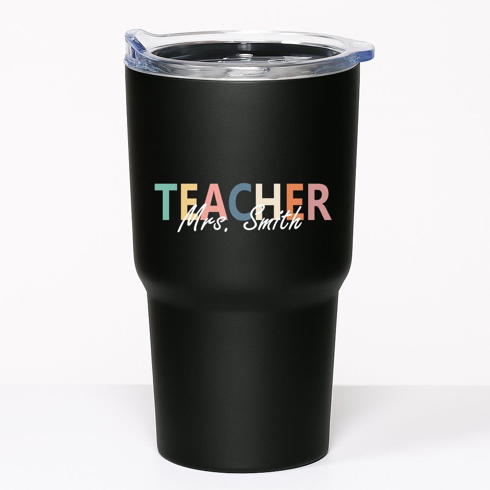 Cute Personalize Teacher Customizable Gift Custom Tumbler