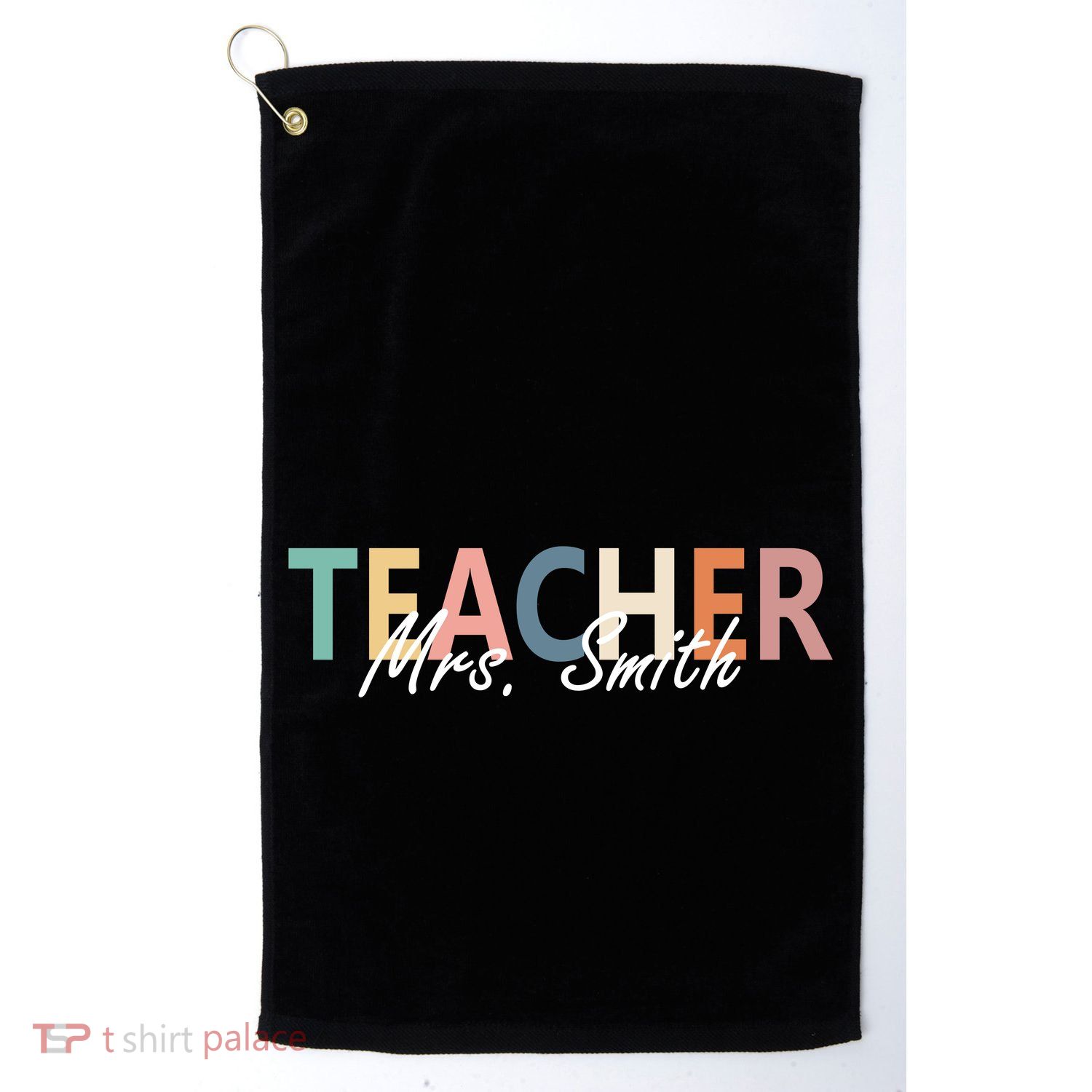 Cute Personalize Teacher Customizable Gift Custom Golf Towel