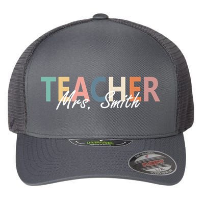 Cute Personalize Teacher Customizable Gift Custom Flexfit Unipanel Trucker Cap