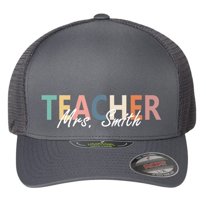 Cute Personalize Teacher Customizable Gift Custom Flexfit Unipanel Trucker Cap