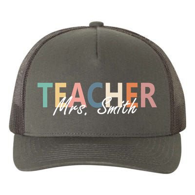 Cute Personalize Teacher Customizable Gift Custom Yupoong Adult 5-Panel Trucker Hat