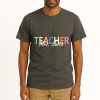Cute Personalize Teacher Customizable Gift Custom Tall T-Shirt