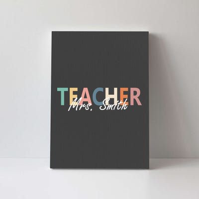 Cute Personalize Teacher Customizable Gift Custom Canvas