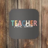 Cute Personalize Teacher Customizable Gift Custom Coaster