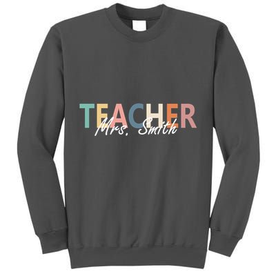 Cute Personalize Teacher Customizable Gift Custom Tall Sweatshirt