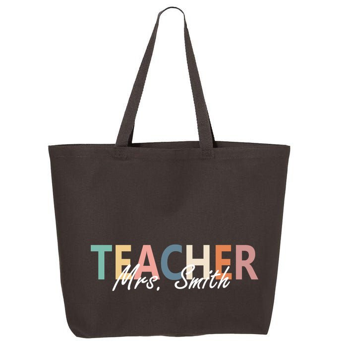 Cute Personalize Teacher Customizable Gift Custom 25L Jumbo Tote
