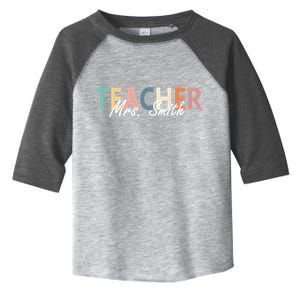 Cute Personalize Teacher Customizable Gift Custom Toddler Fine Jersey T-Shirt