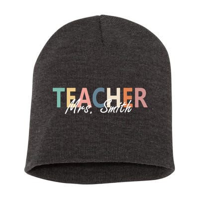 Cute Personalize Teacher Customizable Gift Custom Short Acrylic Beanie