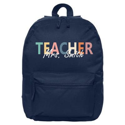 Cute Personalize Teacher Customizable Gift Custom 16 in Basic Backpack