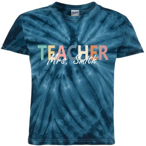 Cute Personalize Teacher Customizable Gift Custom Kids Tie-Dye T-Shirt