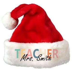 Cute Personalize Teacher Customizable Gift Custom Premium Christmas Santa Hat